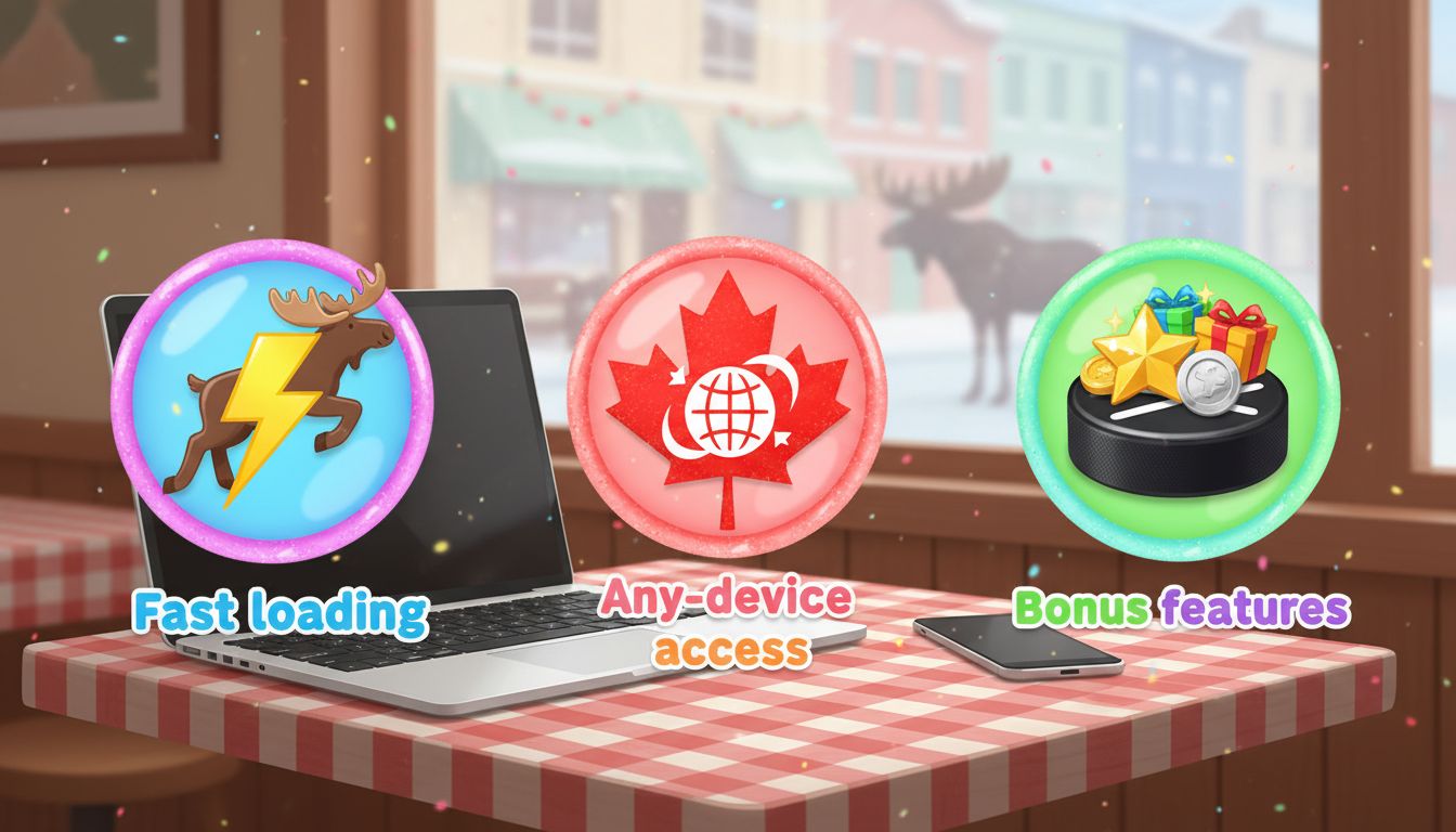 Canadian-themed infographic of app advantages